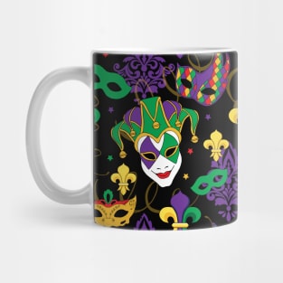 Mardi Gras Masks Pattern Mug